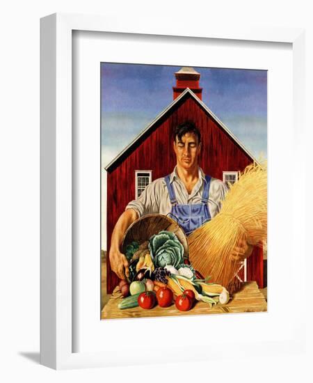 "Fall Bounty," September 25, 1943-John Atherton-Framed Giclee Print