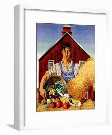 "Fall Bounty," September 25, 1943-John Atherton-Framed Giclee Print