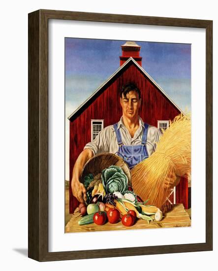 "Fall Bounty," September 25, 1943-John Atherton-Framed Giclee Print