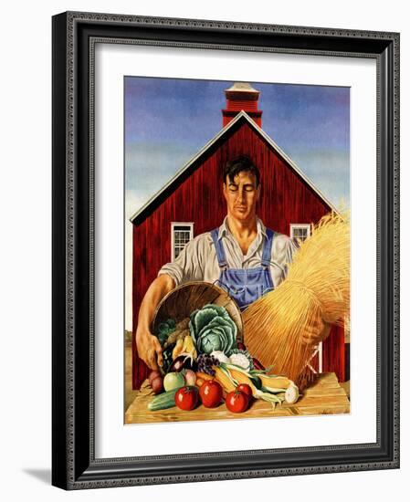 "Fall Bounty," September 25, 1943-John Atherton-Framed Giclee Print