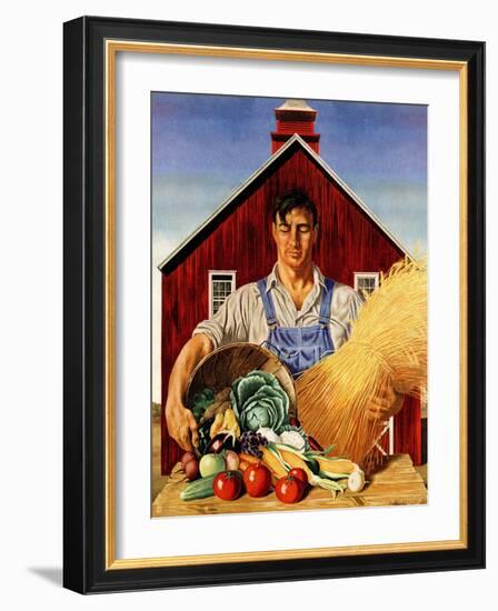 "Fall Bounty," September 25, 1943-John Atherton-Framed Giclee Print