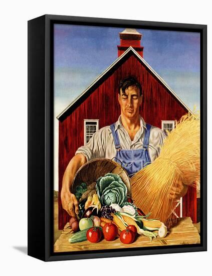 "Fall Bounty," September 25, 1943-John Atherton-Framed Premier Image Canvas