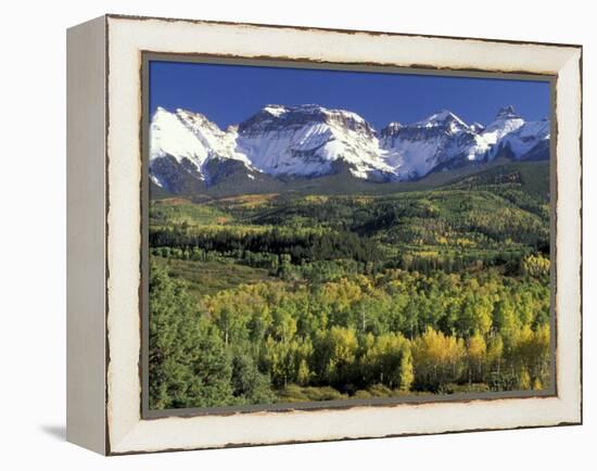 Fall Color and Landscape, Mt. Sneffels Wilderness, Colorado, USA-Gavriel Jecan-Framed Premier Image Canvas