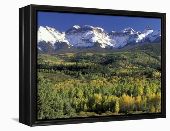 Fall Color and Landscape, Mt. Sneffels Wilderness, Colorado, USA-Gavriel Jecan-Framed Premier Image Canvas