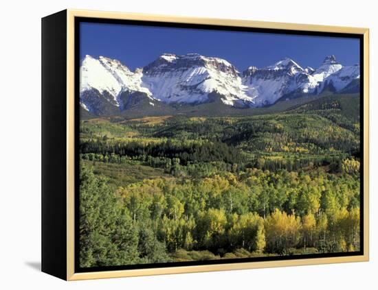 Fall Color and Landscape, Mt. Sneffels Wilderness, Colorado, USA-Gavriel Jecan-Framed Premier Image Canvas