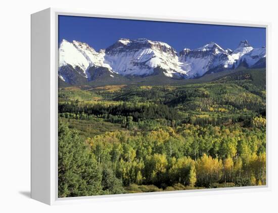 Fall Color and Landscape, Mt. Sneffels Wilderness, Colorado, USA-Gavriel Jecan-Framed Premier Image Canvas