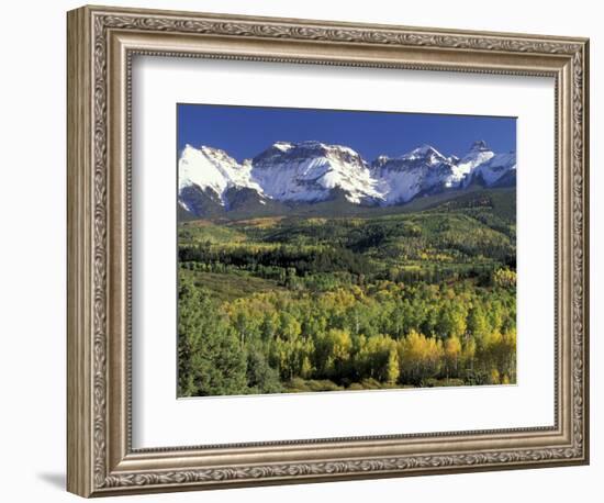 Fall Color and Landscape, Mt. Sneffels Wilderness, Colorado, USA-Gavriel Jecan-Framed Photographic Print