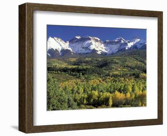 Fall Color and Landscape, Mt. Sneffels Wilderness, Colorado, USA-Gavriel Jecan-Framed Photographic Print