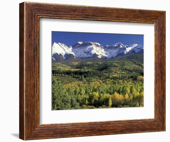 Fall Color and Landscape, Mt. Sneffels Wilderness, Colorado, USA-Gavriel Jecan-Framed Photographic Print