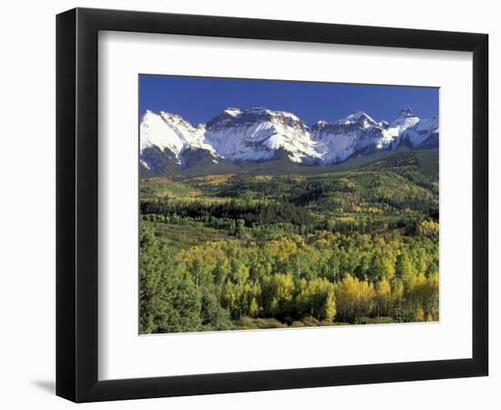 Fall Color and Landscape, Mt. Sneffels Wilderness, Colorado, USA-Gavriel Jecan-Framed Photographic Print