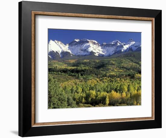 Fall Color and Landscape, Mt. Sneffels Wilderness, Colorado, USA-Gavriel Jecan-Framed Photographic Print