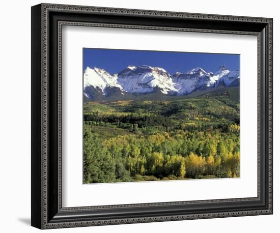 Fall Color and Landscape, Mt. Sneffels Wilderness, Colorado, USA-Gavriel Jecan-Framed Photographic Print