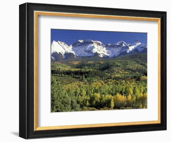 Fall Color and Landscape, Mt. Sneffels Wilderness, Colorado, USA-Gavriel Jecan-Framed Photographic Print