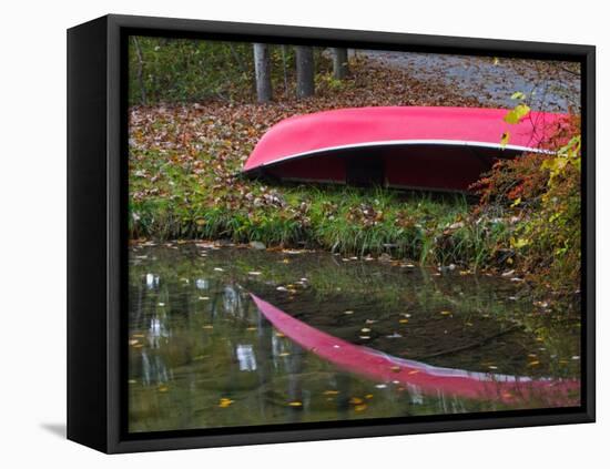Fall Color around Emerald Lake, Arlington, Vermont, USA-Joe Restuccia III-Framed Premier Image Canvas