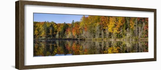Fall Color at Small Lake or Pond Alger County in the Upper Peninsula, Michigan-Richard and Susan Day-Framed Photographic Print