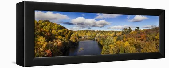 Fall Color Dead River Marquette County in the Upper Peninsula, Michigan-Richard and Susan Day-Framed Premier Image Canvas