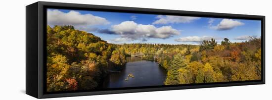 Fall Color Dead River Marquette County in the Upper Peninsula, Michigan-Richard and Susan Day-Framed Premier Image Canvas