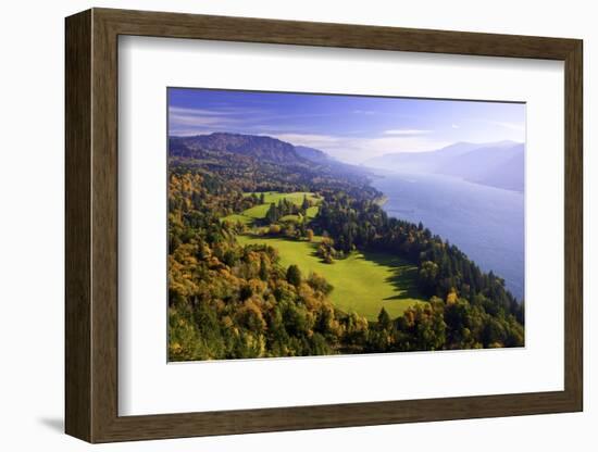 Fall Colors Add Beauty to Cape Horn, Columbia River Gorge National Scenic Area, Washington State-Craig Tuttle-Framed Photographic Print