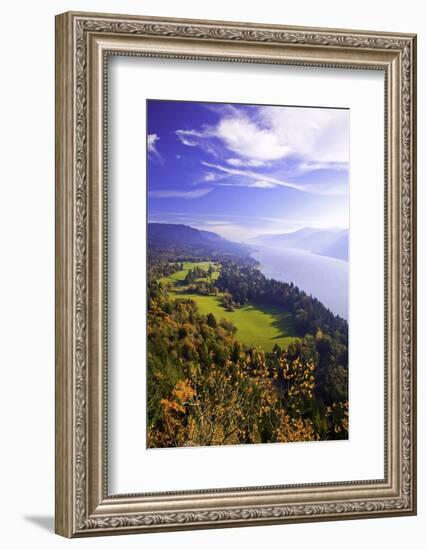 Fall Colors Add Beauty to Cape Horn, Columbia River Gorge National Scenic Area, Washington State-Craig Tuttle-Framed Photographic Print