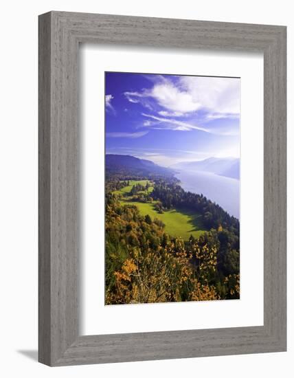 Fall Colors Add Beauty to Cape Horn, Columbia River Gorge National Scenic Area, Washington State-Craig Tuttle-Framed Photographic Print