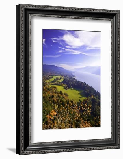 Fall Colors Add Beauty to Cape Horn, Columbia River Gorge National Scenic Area, Washington State-Craig Tuttle-Framed Photographic Print