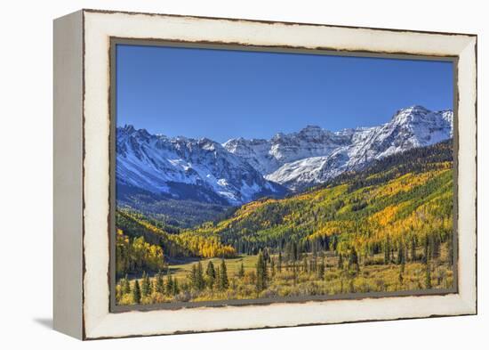 Fall Colors, of Road 7, Sneffle Range in the Background-Richard Maschmeyer-Framed Premier Image Canvas