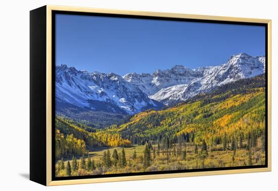 Fall Colors, of Road 7, Sneffle Range in the Background-Richard Maschmeyer-Framed Premier Image Canvas