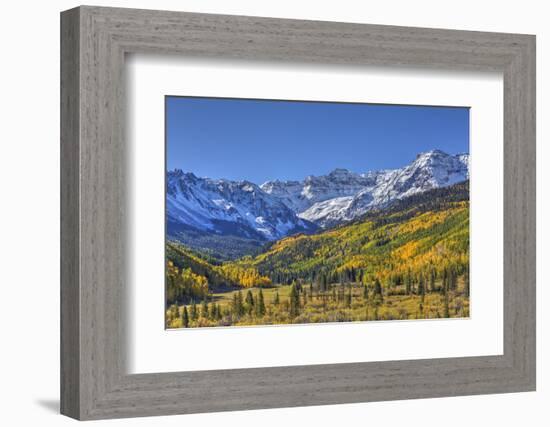 Fall Colors, of Road 7, Sneffle Range in the Background-Richard Maschmeyer-Framed Photographic Print