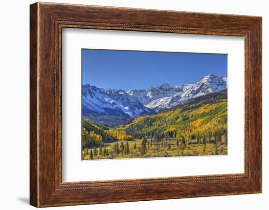 Fall Colors, of Road 7, Sneffle Range in the Background-Richard Maschmeyer-Framed Photographic Print