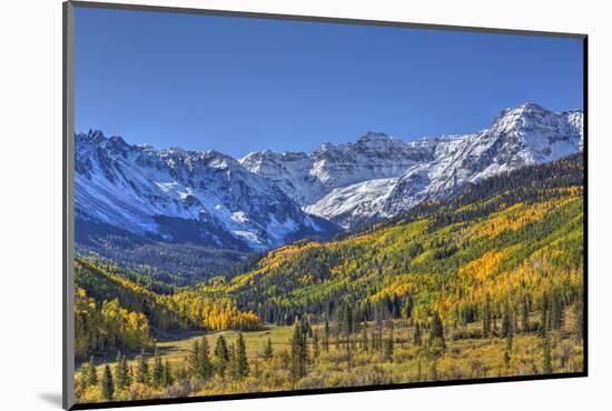 Fall Colors, of Road 7, Sneffle Range in the Background-Richard Maschmeyer-Mounted Photographic Print