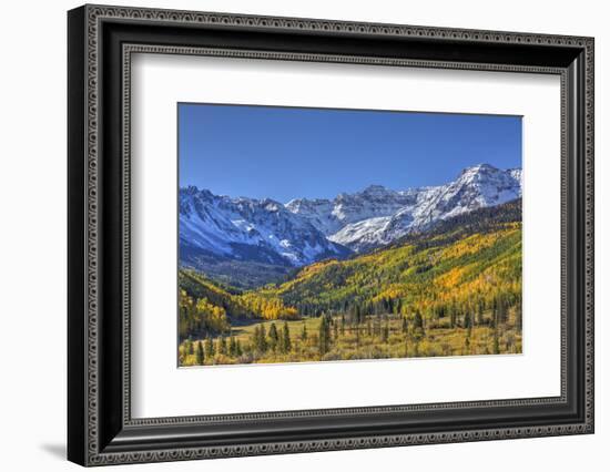 Fall Colors, of Road 7, Sneffle Range in the Background-Richard Maschmeyer-Framed Photographic Print