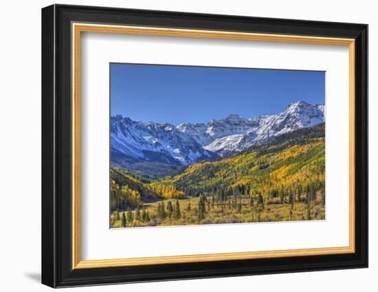 Fall Colors, of Road 7, Sneffle Range in the Background-Richard Maschmeyer-Framed Photographic Print