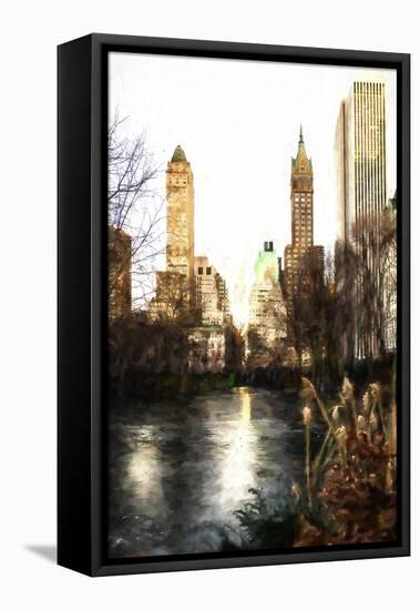 Fall Colors on Central Park II-Philippe Hugonnard-Framed Premier Image Canvas