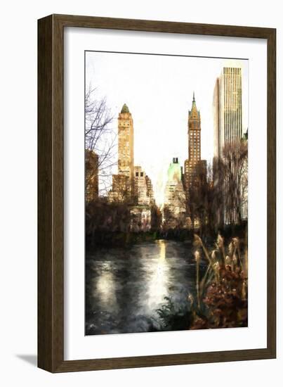 Fall Colors on Central Park II-Philippe Hugonnard-Framed Giclee Print