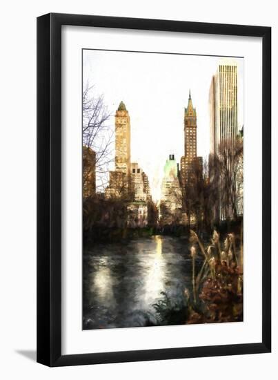 Fall Colors on Central Park II-Philippe Hugonnard-Framed Giclee Print