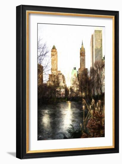 Fall Colors on Central Park II-Philippe Hugonnard-Framed Giclee Print