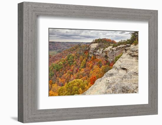 Fall colors, Red River Gorge, Kentucky-Adam Jones-Framed Photographic Print