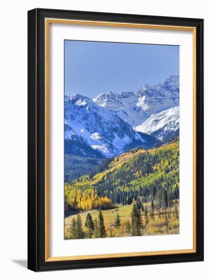 Fall Colors, Road 7, Sneffels Range in the Background-Richard Maschmeyer-Framed Photographic Print