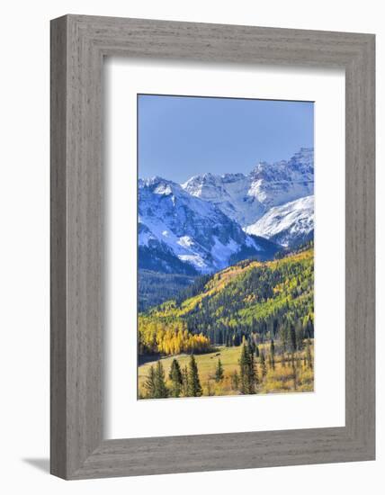 Fall Colors, Road 7, Sneffels Range in the Background-Richard Maschmeyer-Framed Photographic Print