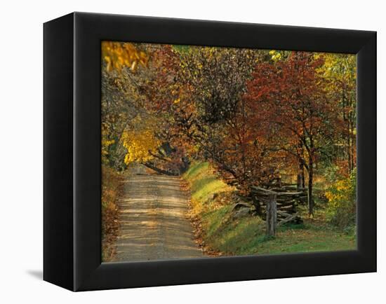 Fall Colors, View Of Country Land, Loudoun County, Virginia, USA-Kenneth Garrett-Framed Premier Image Canvas