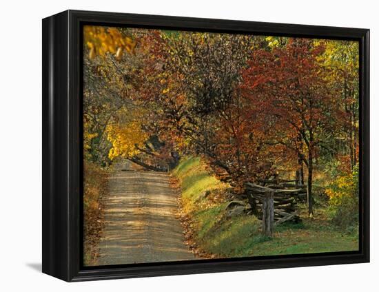 Fall Colors, View Of Country Land, Loudoun County, Virginia, USA-Kenneth Garrett-Framed Premier Image Canvas