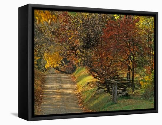 Fall Colors, View Of Country Land, Loudoun County, Virginia, USA-Kenneth Garrett-Framed Premier Image Canvas