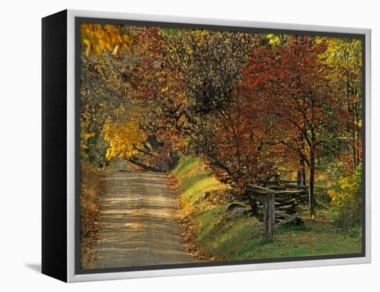 Fall Colors, View Of Country Land, Loudoun County, Virginia, USA-Kenneth Garrett-Framed Premier Image Canvas