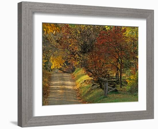 Fall Colors, View Of Country Land, Loudoun County, Virginia, USA-Kenneth Garrett-Framed Photographic Print