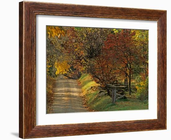 Fall Colors, View Of Country Land, Loudoun County, Virginia, USA-Kenneth Garrett-Framed Photographic Print