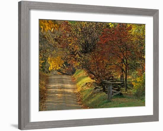 Fall Colors, View Of Country Land, Loudoun County, Virginia, USA-Kenneth Garrett-Framed Photographic Print