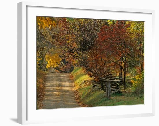 Fall Colors, View Of Country Land, Loudoun County, Virginia, USA-Kenneth Garrett-Framed Photographic Print