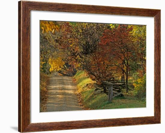 Fall Colors, View Of Country Land, Loudoun County, Virginia, USA-Kenneth Garrett-Framed Photographic Print