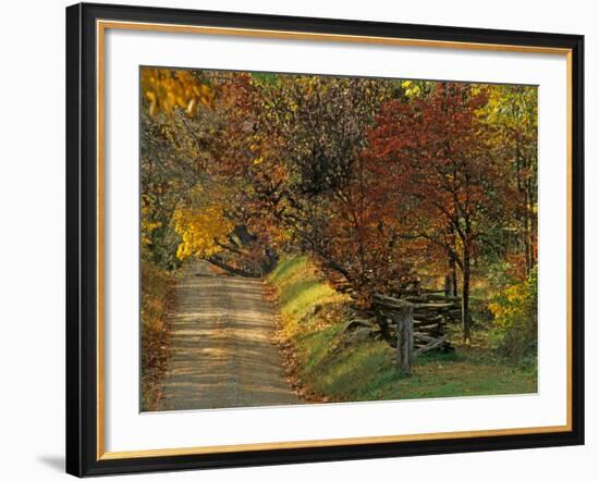 Fall Colors, View Of Country Land, Loudoun County, Virginia, USA-Kenneth Garrett-Framed Photographic Print