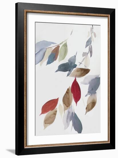 Fall Coloured Leaves II-Asia Jensen-Framed Art Print